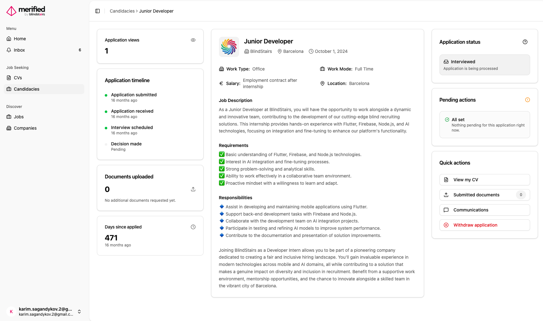 Merified App screenshot 3